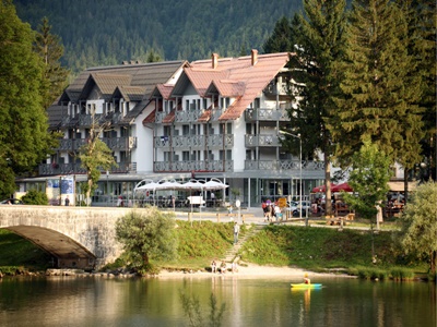 exterior view - hotel jezero - bohinj, slovenia
