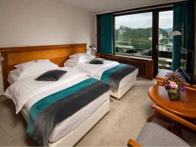 bedroom 1 - hotel kompas - bled, slovenia