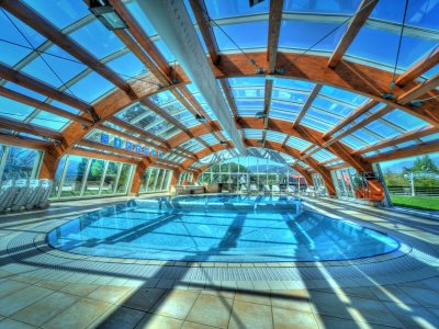outdoor pool - hotel kompas - bled, slovenia