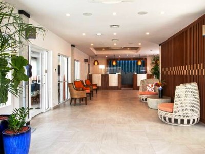 lobby - hotel hilton vacation club flamingo beach - sint maarten, sint maarten