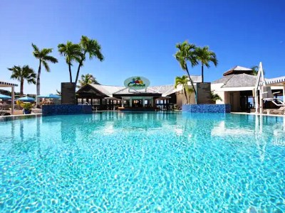 outdoor pool - hotel hilton vacation club royal palm - sint maarten, sint maarten
