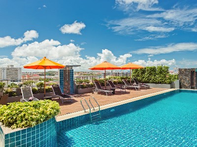 outdoor pool - hotel adelphi - pattaya, thailand