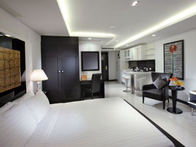 bedroom - hotel nova suites pattaya - pattaya, thailand