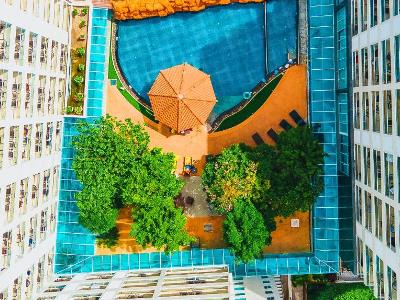 outdoor pool - hotel centara pattaya - pattaya, thailand