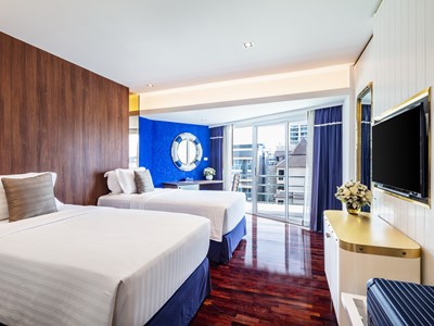 bedroom 1 - hotel a-one the royal cruise - pattaya, thailand
