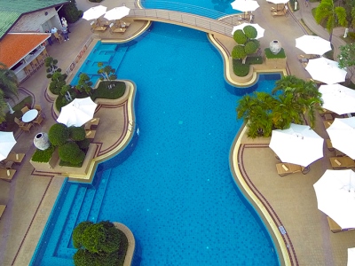 outdoor pool - hotel thai garden resort - pattaya, thailand
