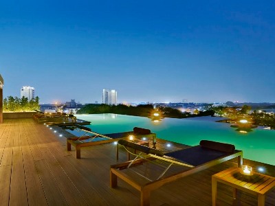 outdoor pool - hotel anantara chiang mai serviced suites - chiang mai, thailand