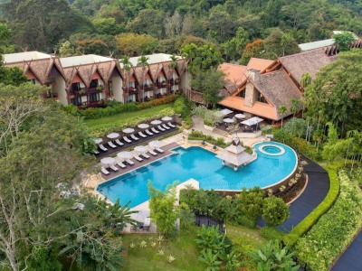 exterior view 2 - hotel anantara golden triangle elephant camp - chiang rai, thailand