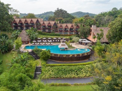 exterior view 1 - hotel anantara golden triangle elephant camp - chiang rai, thailand
