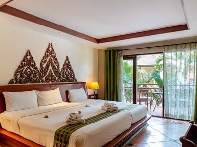 bedroom - hotel ao nang bay resort - krabi, thailand
