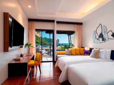 bedroom 7 - hotel avani ao nang cliff krabi resort - krabi, thailand