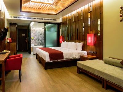 bedroom - hotel aonang phu pimaan - krabi, thailand