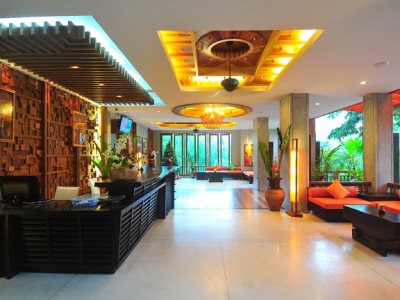 lobby - hotel aonang phu pimaan - krabi, thailand
