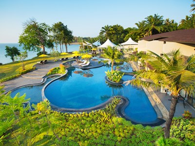 outdoor pool - hotel the shellsea - krabi, thailand