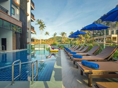 outdoor pool - hotel andaman breeze resort - krabi, thailand