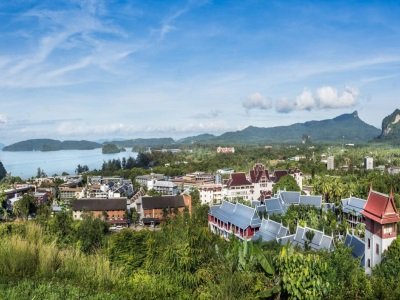 exterior view - hotel chada thai village resort - krabi, thailand