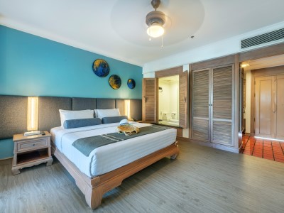 bedroom - hotel chada thai village resort - krabi, thailand