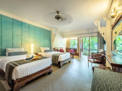 bedroom 12 - hotel chada thai village resort - krabi, thailand