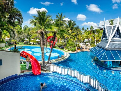outdoor pool 2 - hotel chada thai village resort - krabi, thailand