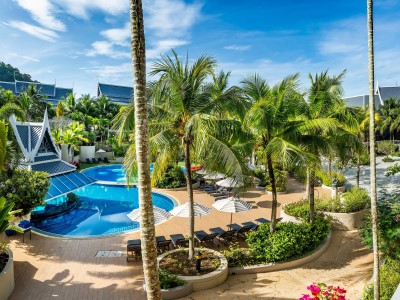 outdoor pool 1 - hotel chada thai village resort - krabi, thailand