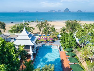 outdoor pool - hotel anyavee tubkaek beach - krabi, thailand