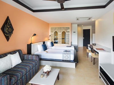 bedroom - hotel anyavee tubkaek beach - krabi, thailand