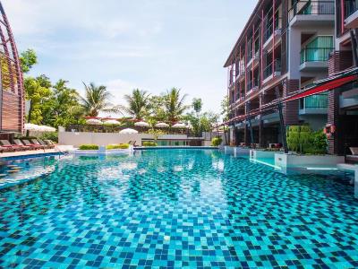 outdoor pool - hotel red ginger chic resort - krabi, thailand