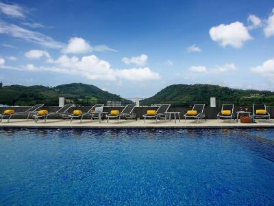 outdoor pool 1 - hotel ashlee hub hotel patong - phuket island, thailand