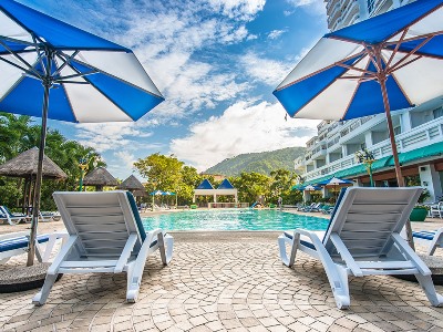 outdoor pool - hotel andaman beach suites - phuket island, thailand