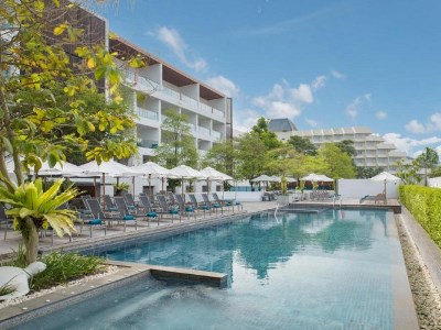 outdoor pool - hotel nap patong - phuket island, thailand
