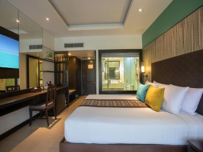 deluxe room - hotel patong merlin - phuket island, thailand