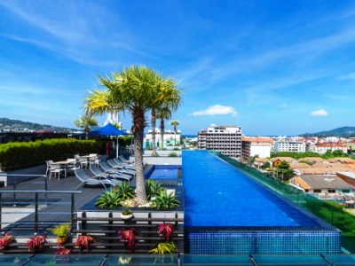 outdoor pool - hotel best western patong beach - phuket island, thailand