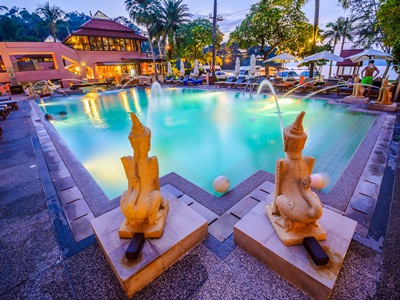 outdoor pool 2 - hotel seaview patong - phuket island, thailand