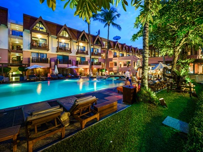 outdoor pool 3 - hotel seaview patong - phuket island, thailand