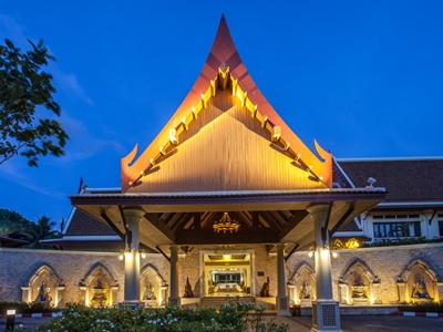 exterior view - hotel deevana patong resort - phuket island, thailand