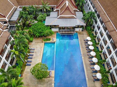 outdoor pool - hotel deevana patong resort - phuket island, thailand