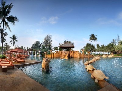 outdoor pool - hotel jw marriott phuket - phuket island, thailand