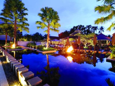 outdoor pool - hotel marriott's mai khao beach - phuket island, thailand