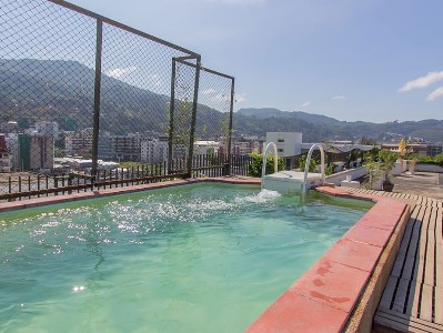 outdoor pool - hotel bel aire patong - phuket island, thailand