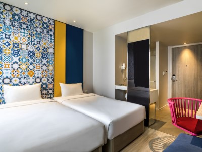 bedroom 1 - hotel ibis styles phuket city - phuket island, thailand