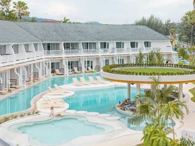 outdoor pool - hotel thavorn palm beach - phuket island, thailand