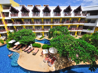 outdoor pool - hotel woraburi phuket - phuket island, thailand