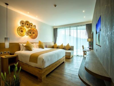 bedroom - hotel crest resort and pool villas - phuket island, thailand