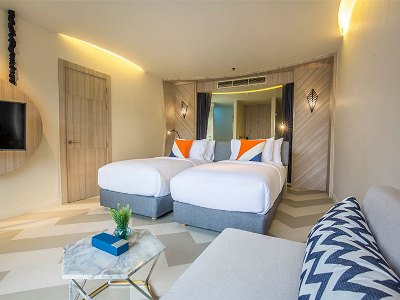 bedroom 1 - hotel the sis kata resort - phuket island, thailand