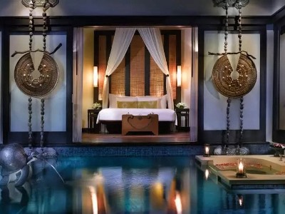 bedroom 1 - hotel anantara mai khao phuket villas - phuket island, thailand