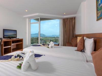 bedroom - hotel view rawada resort and spa - phuket island, thailand