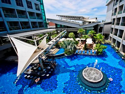 outdoor pool - hotel kee resort and spa - phuket island, thailand