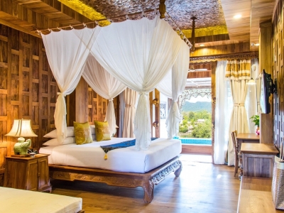 bedroom 2 - hotel santhiya tree koh chang resort - koh chang, thailand