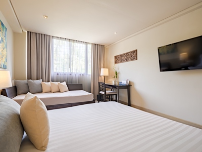 bedroom 1 - hotel impiana chaweng noi - koh samui island, thailand