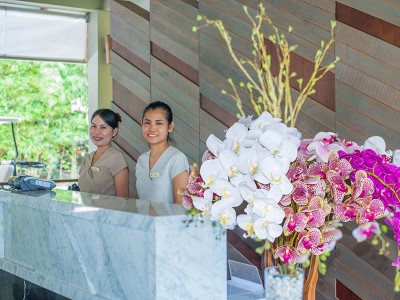 lobby - hotel baan haad ngam boutique resort - koh samui island, thailand